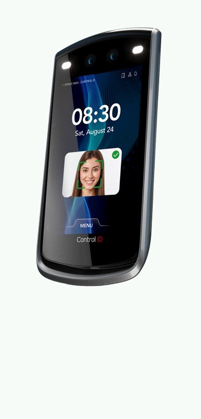 Coletor facial Control iD iDFace Max para marcação de ponto